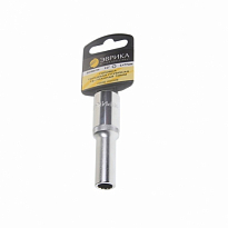 Головка торцевая глубокая 1/2"DR 10мм 12 граней  ЭВРИКА (держатель)  /1/20